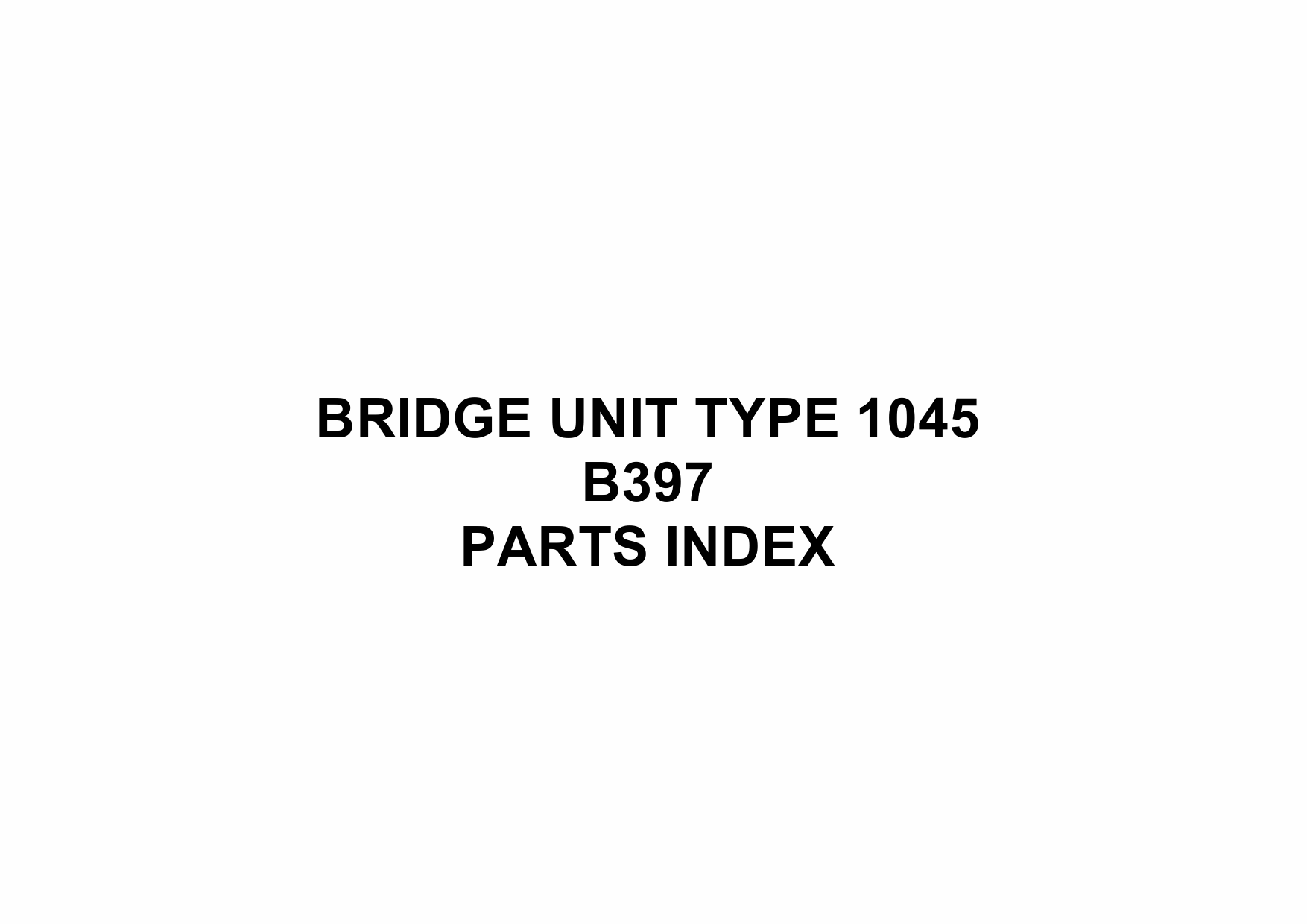 RICOH Options B397 BRIDGE-UNIT-TYPE Parts Catalog PDF download-5